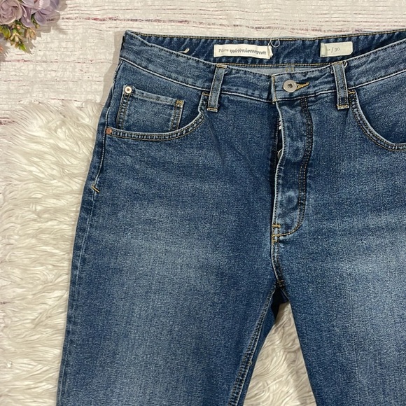 Anthropologie Pilcro & the Letterpress Two Tone Flare Raw Hem Jeans - Picture 6 of 13